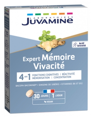 Juvamine Expert Mémoire Vivacité 30 Tablets Juvamine Expert Mémoire Vivacité 30 Tablets
