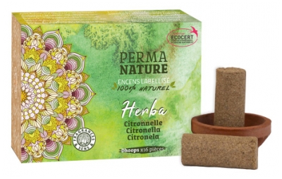 Perma Nature Kadzidełka Herba Citronella 16 szt Perma Nature Kadzidełka Herba Citronella 16 szt