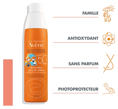Avène Solaire Spray Enfant SPF50+ 200 ml