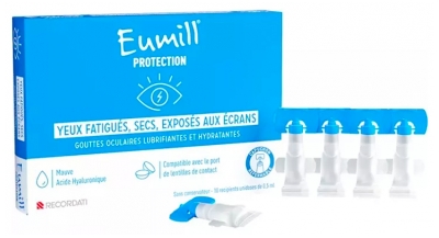 Eumill Protection Yeux Fatigués & Secs 10 Unidoses de 0,5 ml Eumill Protection Yeux Fatigués & Secs 10 Unidoses de 0,5 ml