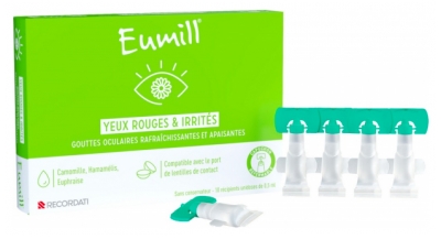 Eumill Zaczerwienione i Podrażnione Oczy 10 Dawek po 0,5 ml Eumill Zaczerwienione i Podrażnione Oczy 10 Dawek po 0,5 ml