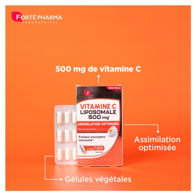 Forté Pharma Vitamine C Liposomale 500 mg 30 Gélules Végétales