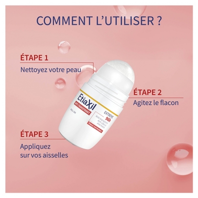 Etiaxil Anti-Transpirant Extrême 96H Roll-on Lot de 2 x 50 ml