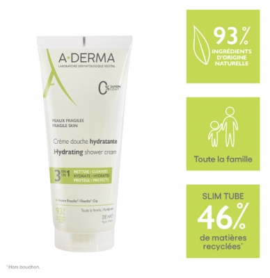 A-DERMA Crème Douche Hydratante 3en1 200 ml