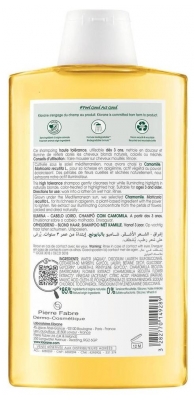Klorane Illumine - Cheveux Blonds Shampoing à la Camomille 400 ml