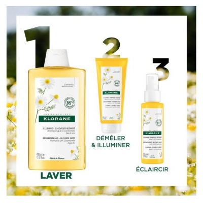 Klorane Illumine - Cheveux Blonds Shampoing à la Camomille 400 ml