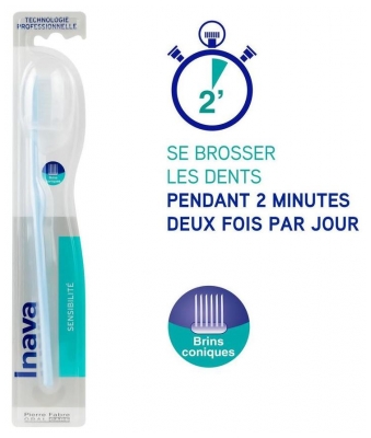 Inava Brosse à Dents Sensibilité Brins Coniques - Couleur : Vert d'eau
