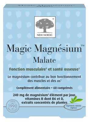 New Nordic Magic Magnesium Malate 60 Tabletek New Nordic Magic Magnesium Malate 60 Tabletek