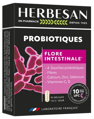 Herbesan Probiotyki Flora Jelitowa 15 Kapsułek Herbesan Probiotyki Flora Jelitowa 15 Kapsułek