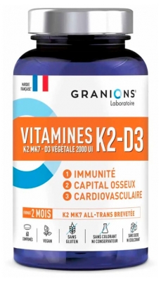 Granions Witaminy K2-D3 60 Tabletek Granions Witaminy K2-D3 60 Tabletek