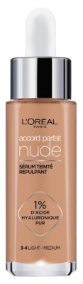 L'Oréal Paris Accord Parfait Nude Plumping Tinted Serum 30 ml - Colour: 3-4 Light Medium L'Oréal Paris Accord Parfait Nude Plumping Tinted Serum 30 ml - Colour: 3-4 Light Medium