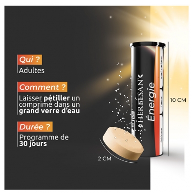 Herbesan Énergie 30 Comprimés Effervescents