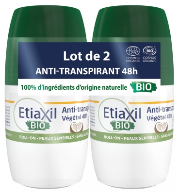 Etiaxil Botanical Anti-Perspirant Deodorant 48h Roll-On Organic 2 x 50ml Etiaxil Botanical Anti-Perspirant Deodorant 48h Roll-On Organic 2 x 50ml