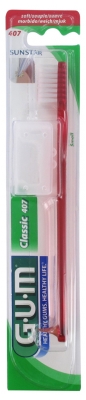GUM Szczoteczka do Zębów Classic 407 - Kolor: Czerwony 2 GUM Szczoteczka do Zębów Classic 407 - Kolor: Czerwony 2