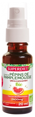 Superdiet Ultra Concentrated Grapefruit Seed Extract 2400 mg Organic 20 ml Superdiet Ultra Concentrated Grapefruit Seed Extract 2400 mg Organic 20 ml