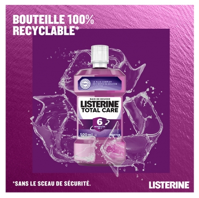 Listerine Total Care Bain de Bouche Quotidien 500 ml