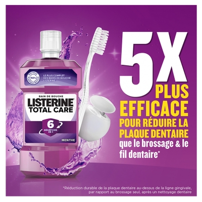 Listerine Total Care Bain de Bouche Quotidien 500 ml