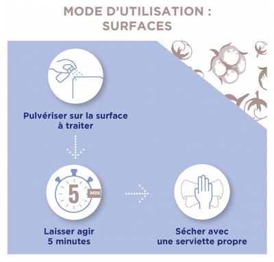 Baccide Spray Anti-Viral Désinfactant Mains et Surfaces Fleur de Coton 100 ml