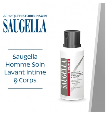 Saugella Homme Soin Lavant Intime & Corps 200 ml