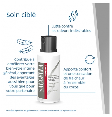 Saugella Homme Soin Lavant Intime & Corps 200 ml