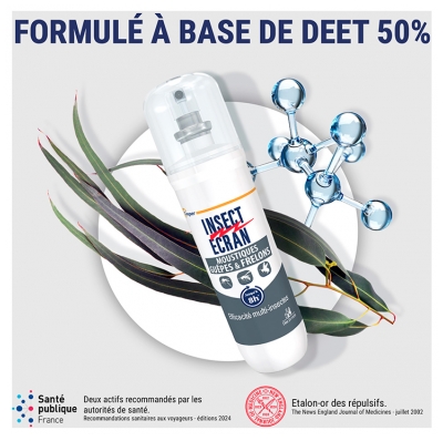 Insect Ecran Moustiques, Guêpes & Frelons Répulsif Peau Adultes & Enfants 100 ml