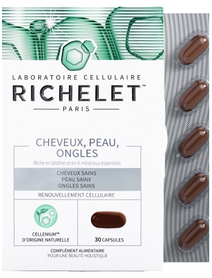 Richelet Włosy Skóra Paznokcie 30 Kapsułek Richelet Włosy Skóra Paznokcie 30 Kapsułek