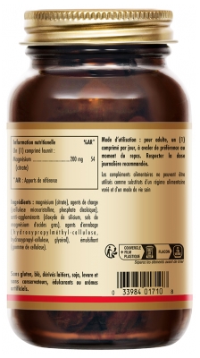 Solgar Magnesium Citrate 60 Comprimés