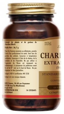 Solgar Extrait de Plante de Chardon Marie 60 Gélules Végétales