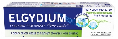 Elgydium Edukacyjna Pasta do Zębów Ochrona Przed Próchnicą Ujawnia Płytkę Nazębną 50 ml