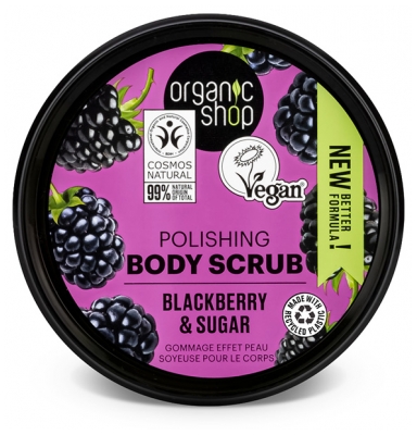 Organic Shop Body Scrub Silky Skin Body Blackberry 250 ml