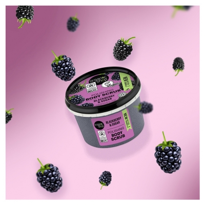Organic Shop Body Scrub Silky Skin Body Blackberry 250 ml