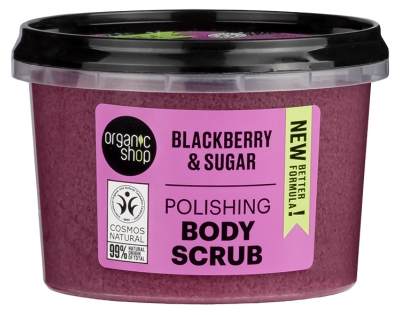 Organic Shop Body Scrub Silky Skin Body Blackberry 250 ml