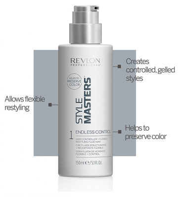 Revlon Professional Style Masters 1 Endless Control Cire Fluide Structurante + Recoiffante Flexible 150 ml