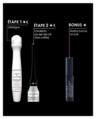 Garancia Coffret Larmes de Fantôme 10 ml + Talika Liposourcils Mascara Pousse des Sourcils 5 ml Offert