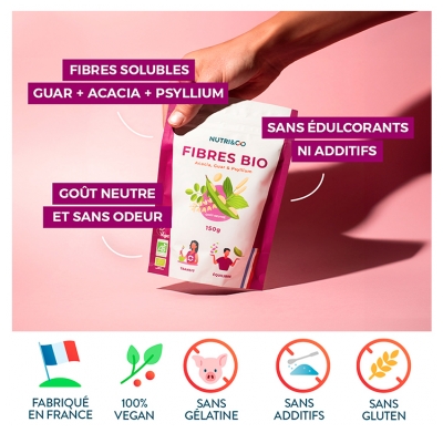 Nutri&Co Organiczny Błonnik Neutralny Smak 150 g