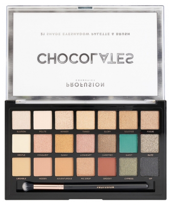 Profusion Cosmetics Czekoladowa Paleta do Oczu 21 Odcieni