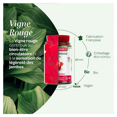 Superdiet Vigne Rouge Bio 45 Gélules