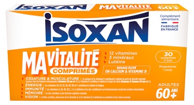 Isoxan Ma Vitalité Adult 60+ 30 Tablets Isoxan Ma Vitalité Adult 60+ 30 Tablets