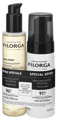 Filorga SKIN-PREP Perfecting Cleansing Oil 150 ml + Enzymatic Cleansing Foam 150 ml Special Offer Filorga SKIN-PREP Perfecting Cleansing Oil 150 ml + Enzymatic Cleansing Foam 150 ml Special Offer