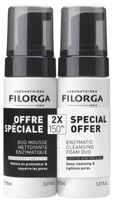 Filorga SKIN-PREP Enzymatic Cleansing Foam Set of 2 x 150 ml Filorga SKIN-PREP Enzymatic Cleansing Foam Set of 2 x 150 ml
