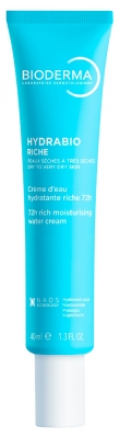 Bioderma Hydrabio Rich Moisturising Water Cream 72H 40 ml