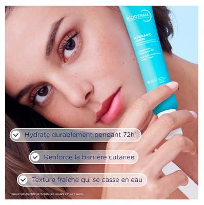 Bioderma Hydrabio Crème d'Eau Hydratante Légère 72H 40 ml