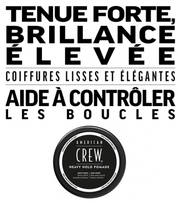 American Crew Heavy Hold Pomade Cire de Coiffage Tenue Forte 85 g