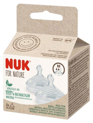 NUK Smoczki Silikonowe Nature Sense 2 - Rozmiar: M NUK Smoczki Silikonowe Nature Sense 2 - Rozmiar: M