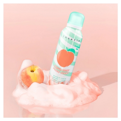 Inuwet Mousse de Douche Parfumée & Colorée Pêche 200 ml