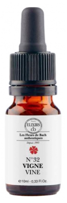 Elixirs De Bach No 32 Vine Organic 10 ml Elixirs De Bach No 32 Vine Organic 10 ml