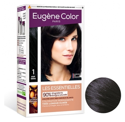 Eugène Color - Les Essentielles Bardzo Trwała Trwała Farba do Włosów - Kolor: 1 Ebony Black Eugène Color - Les Essentielles Bardzo Trwała Trwała Farba do Włosów - Kolor: 1 Ebony Black
