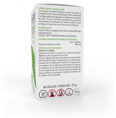 Arkopharma Arkogélules Maté Bio 60 Kapsułek