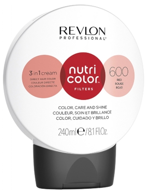 Revlon Professional Nutri Color Filters Soin Crème 3en1 Repigmentant Nutritif 240 ml - Hair Colour: 600 Red Revlon Professional Nutri Color Filters Soin Crème 3en1 Repigmentant Nutritif 240 ml - Hair Colour: 600 Red
