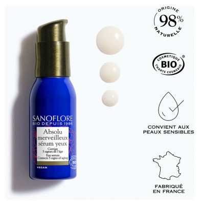 Sanoflore Merveilleuse Soin Regard Anti-Rides Bio 15 ml